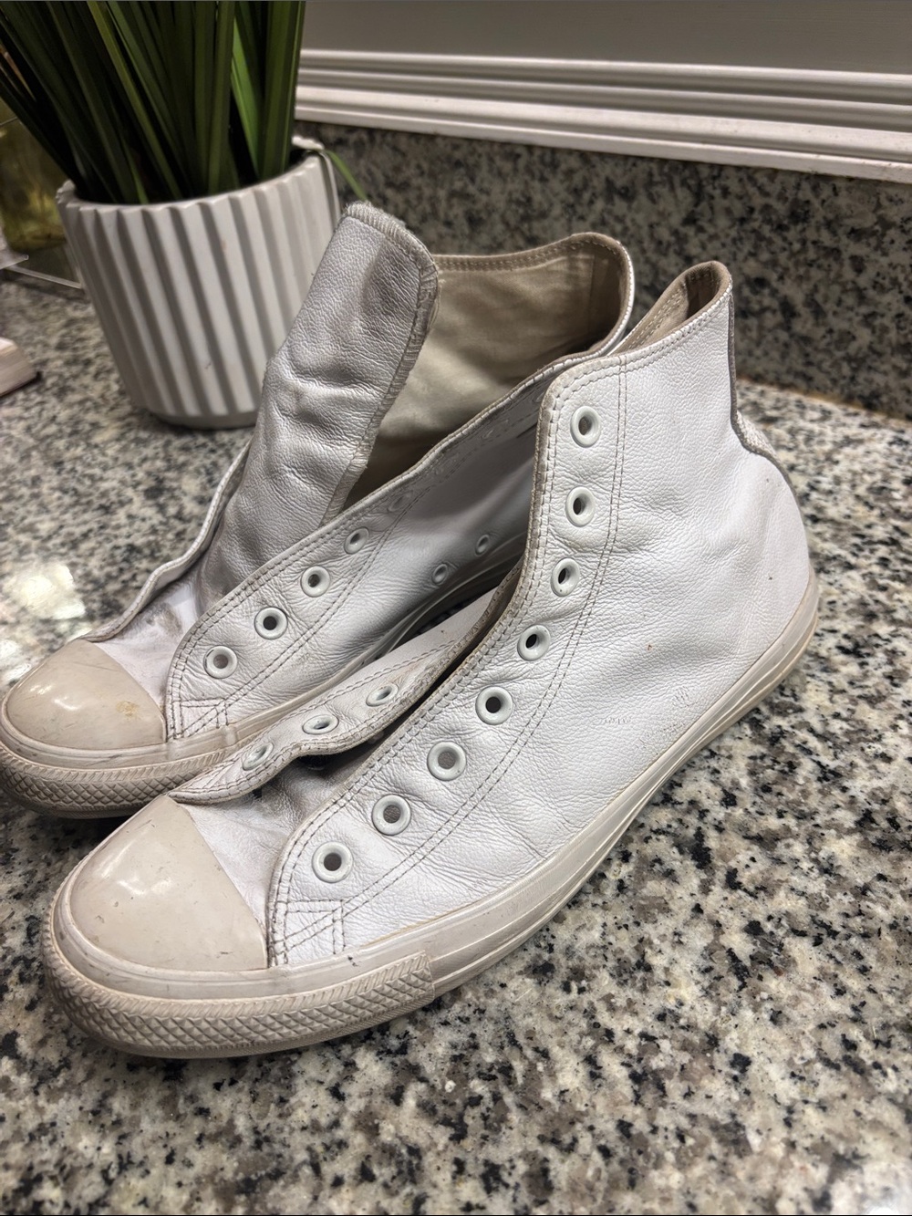 Converse White High-Top Athletic Sneakers - Men